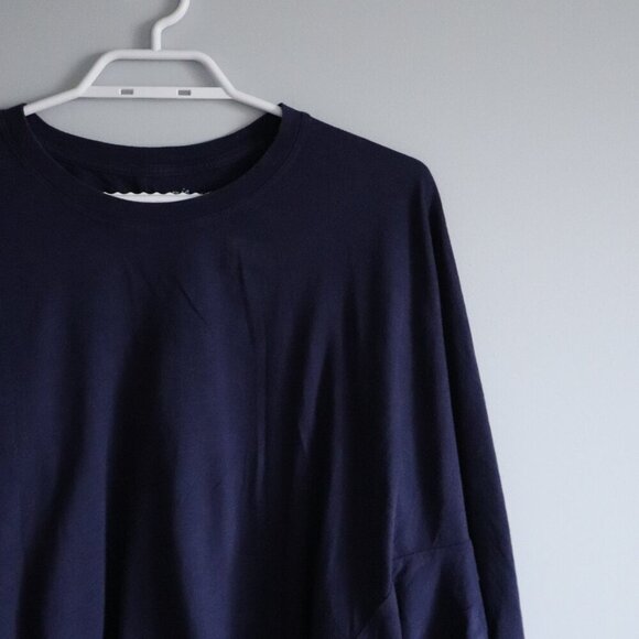 Aerie Women's Blue XS Slouchy Oversized Lightweight Cotton Relaxed T-Shirt‎ Top - Picture 5 of 12